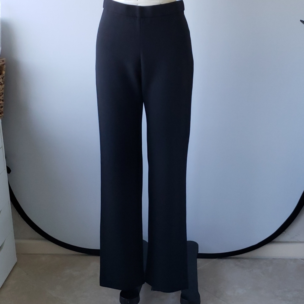 Eileen Fisher Black Straight-Leg Pants
